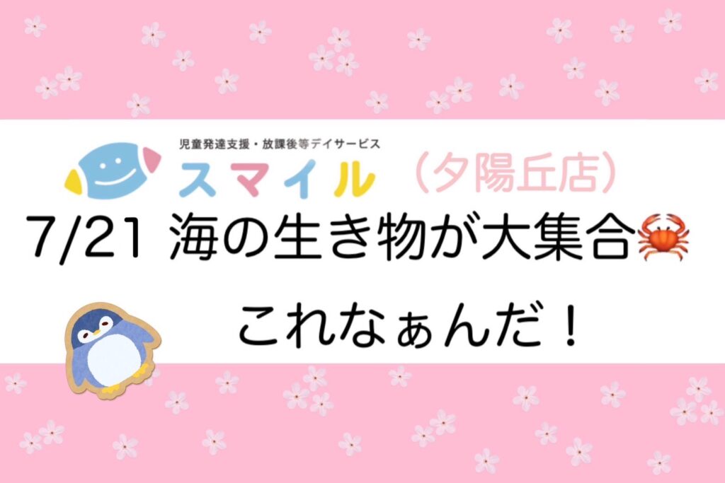 【夕陽丘店】🐟海の謎が大集合🐬〜これなぁんだ？〜