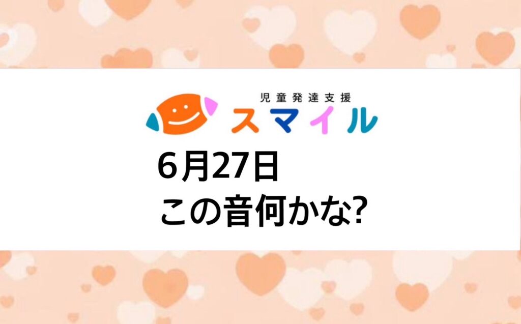 この音何かな❓🎵